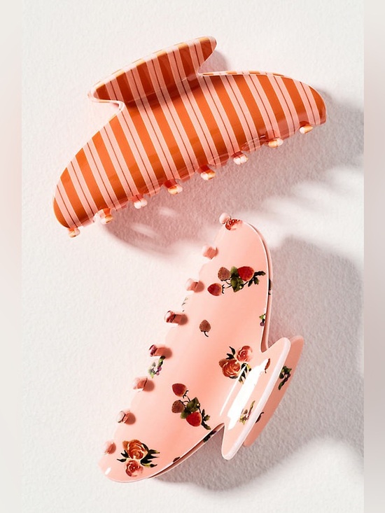 Anthropologie Accessories - By Anthropologie Motif Claw Clips, Set of 2